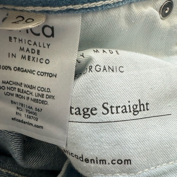 ÉTICA Tyler Vintage Straight Crop in Shipwreck NWT - Picture 13 of 14